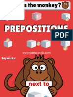Prepositions ESL PowerPoint Presentation