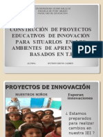 Construcción de Proyectos de Innovación Pedagógica