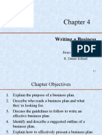 Chapter 4 - Writing A Business Plan