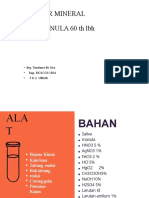 Penentuan Bahan Mineral Dalam Saliva, Drg. Tantiana