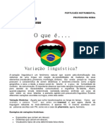 Atividade 01 Variação Linguística