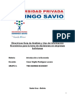 Directrices - Guía - de - Análisis - y - Uso - de - Información - Económica - para - La - Toma - de - Decisiones - en - Empresas - Bolivianas FINAL