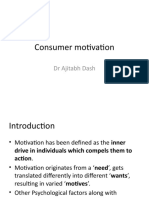 Consumer Motivation: DR Ajitabh Dash