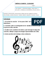 Guía música cuartos objetivo cantar instrumentos percusión melódico