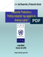 Desarrollo Productivo y Politica Industrial