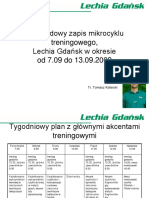 681-371-Przykładowy Zapis Mikrocyklu Treningowego, Lechia Gdańsk, 7-13.09.2009 R.