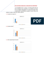 Reporte de Encuesta de Resultados de La Encuesta de Deportes