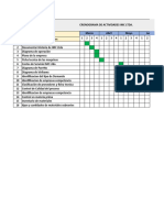 Cronograma de Actividades IMC Ltda