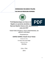 Perfil Epidemiológico de Cáncer de Mama Triple Negativo - TR1