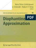 (Developments in Mathematics) Robert F. Tichy, Hans Peter Schlickewei, Klaus D. Schmidt