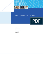 MPEG-4 AVC (H.264) Ad Insertion Solution: White Paper Revision 1.0 July 2007