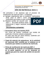 Requisitos de Rectificacion 2021-1