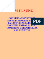 Conversación Con El Secretario General de La Conferencia de Las Naciones Unidas para El Comercio y Desarrollo, y Su Comitiva