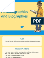 Autobiography and Biography Powerpoint