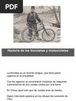 Historia de Las Bicicletas y Motocicletas