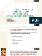 MARKETING PÚBLICO Y COMUNICACIÓN ESTRATÉGICA CASO COMIDA CHATARRA