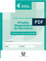 SEC 4-Prueba Diagnąstica Escritura-Secundaria