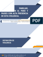 Violencia Familiar, Feminicidio en El Perú y Paises Con Alta Presencia de Esta Violencia.