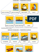 03 Tarjetas de Vocabulario Los Transportes Acuaticos