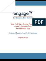 2013 Math Grade 3 Sample Annotated Items