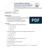 Soal Latihan (Persamaan Kuadrat)