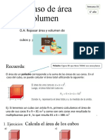 Semana 35 Matemática 6to. Repaso de Área y Volumen de Cubos y Paralelepipedos