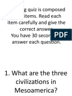 The Long Quiz Is Composed of 20 Items. Read Each Item Carefully and Give The Correct Answer. You Have 30 Seconds To Answer Each Question