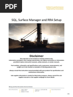 SQL, Surface Manager and RRA Setup