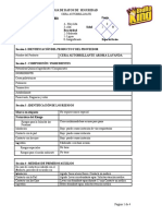 Hoja de Seguridad - Cera Autobrillante