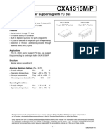 CXA1315M/P: 8-Bit D/A Converter Supporting With I C Bus