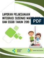 Laporan Pelaksanaan Integrasi Susenas Maret 2019 Dan SSGBI Tahun 2019