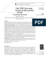 Applying The TOC Five-Step Focusing Process in The Service Sector