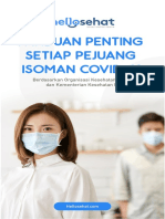 Panduan Penting Setiap Pejuang Isoman Covid-19