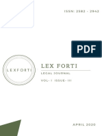 Lex Forti: I S S N: 2 5 8 2 - 2 9 4 2