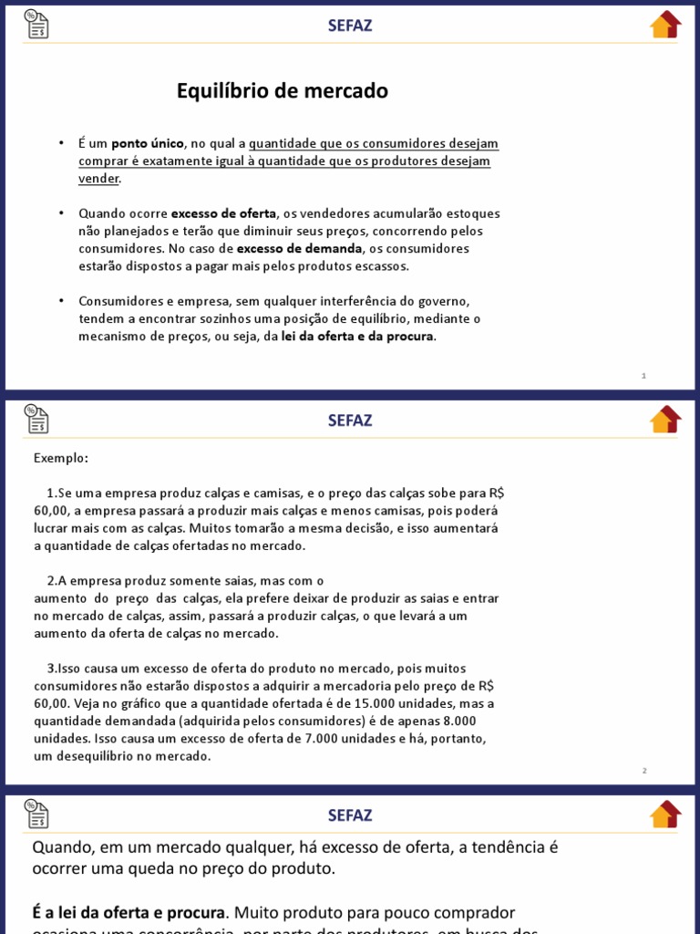 Equilíbrio de Mercado e Oferta e Demanda | PDF | Demanda | Oferta e procura