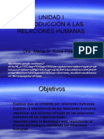 UNIDAD I Relaciones humanas , ESIA ZAC