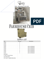 DIY Farmhouse Crib Free Plans