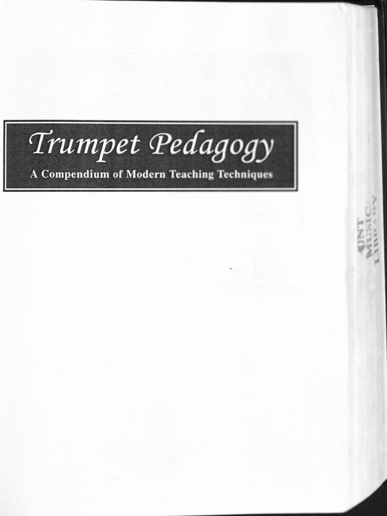 Trumpet Pedagogy Hickman PDF Trumpet Aerophones