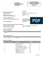 Guía de remisión electrónica entre establecimientos de BUSINESS ADVISORY ALLIANCE