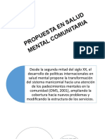 Propuesta en Salud Mental