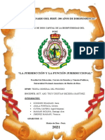 Monografía-La Jurisdicción y Función Jurisdiccional-Grupo 2 de Teoría General Del Proceso.