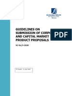 Guidelines on Submission of Corporate and Capital Market Product Proposals