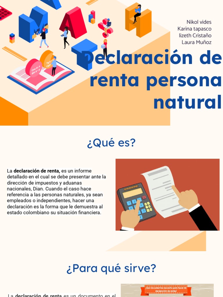 Guía de Declaración de Renta Persona Natural | PDF