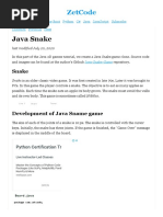 Java Snake