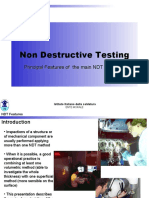 Non Destructive Testing: Principal Features of The Main NDT Methods
