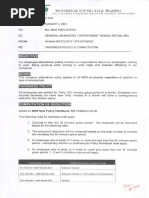 Lateness Policy: Sample Policy #1 Absenteeism and Tardiness | PDF ...