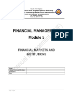 Module5-Financial Markets and Institutions
