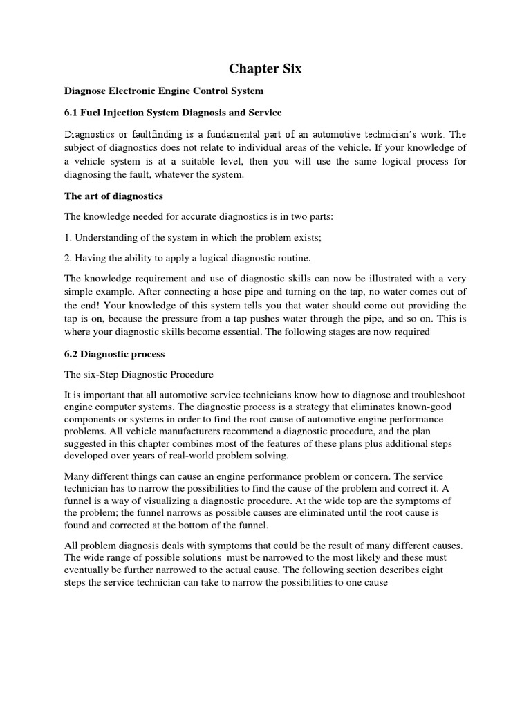 Chapter Six Electronic Gasoline Engine Management System PDF