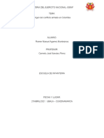 Origen Del Conflicto Armado en Colombia Agamez