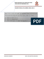 3er Examen Parcial Algebra Lineal - P3 2021-1